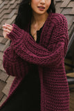 Marlee Long Cardigan in Purple FINAL SALE