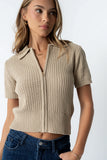 Mandi Knit Sweater in Khaki