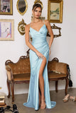 LITA GOWN V NECKLINE LACE UP DRESS