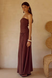 Fleur Shirred Maxi Dress