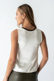 Kendall Satin Top in Cream