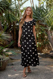 Marlow Polka Dot Maxi Dress In Black FINAL SALE