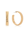 Large Metal Moderna Hoops