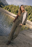 Breck Knit Pants in Olive FINAL SALE