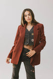 Crystal Blazer in Brick FINAL SALE