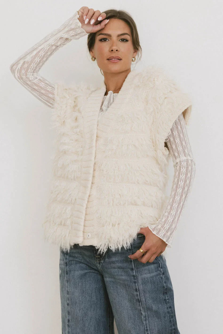 Ratanna Texture Knit Cardigan FINAL SALE