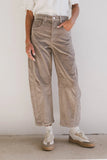 Lisette Barrel Jean in Tan Courduroy FINAL SALE