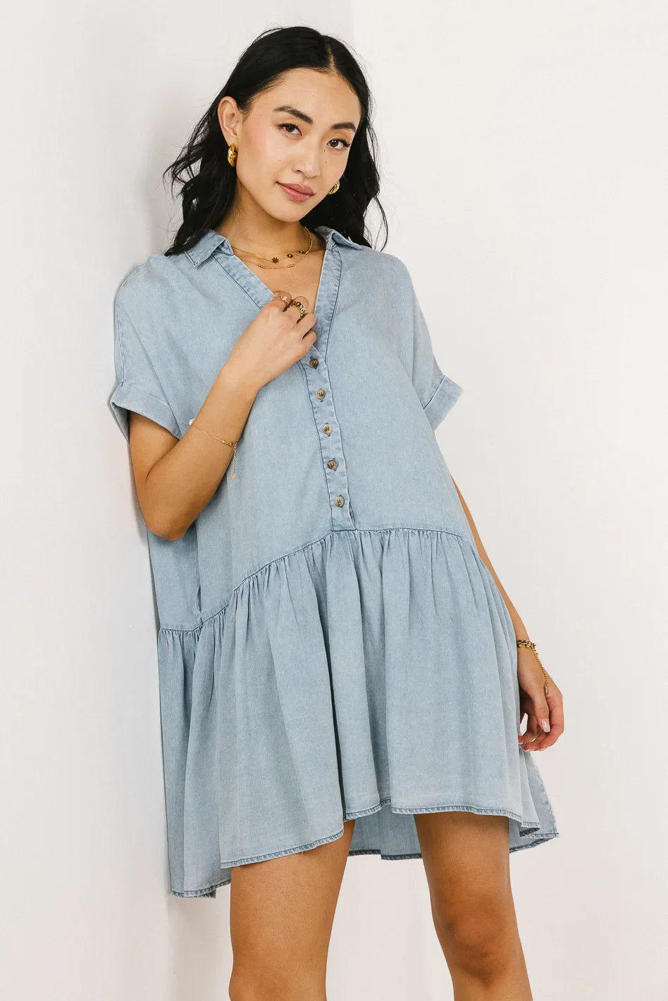 Buttoned Mini Dress FINAL SALE