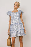 Stella Embroidered Mini Dress FINAL SALE