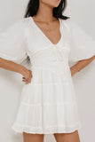 Little Runaway Mini Dress in White FINAL SALE