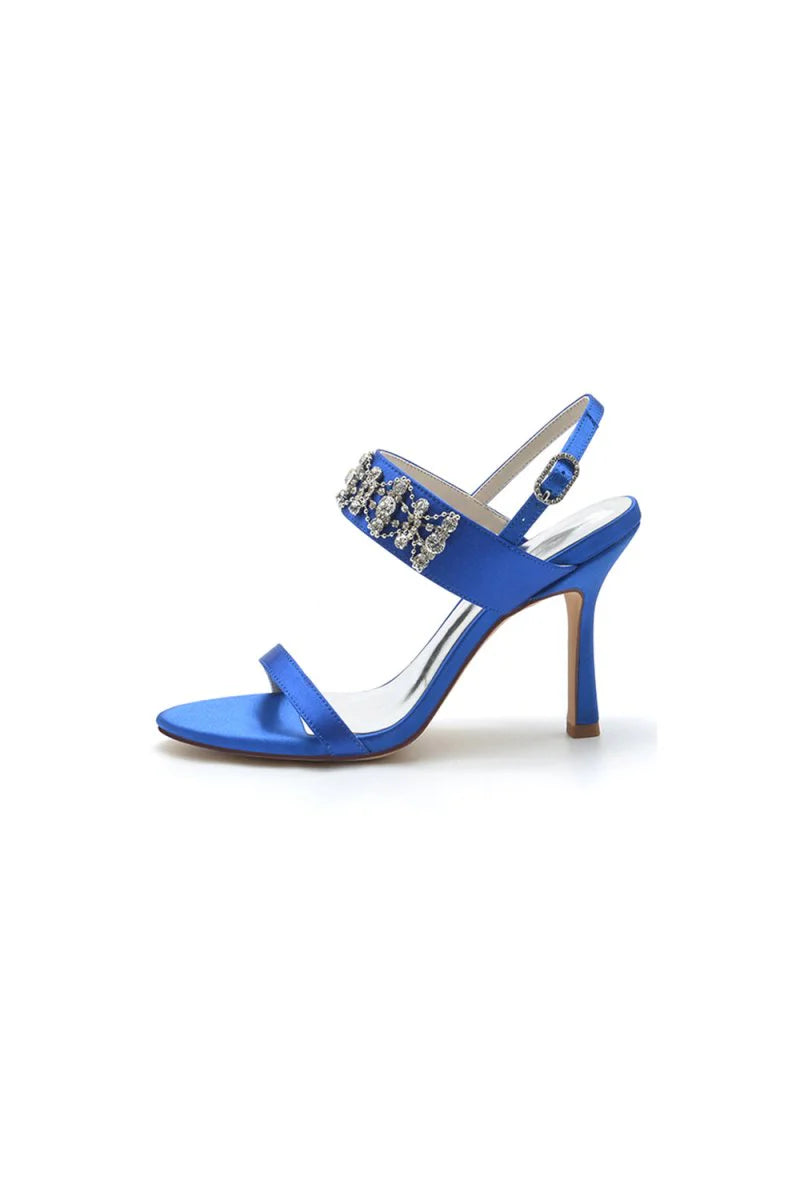 Rhinestone Beaded Ankle Straps Party Shoes