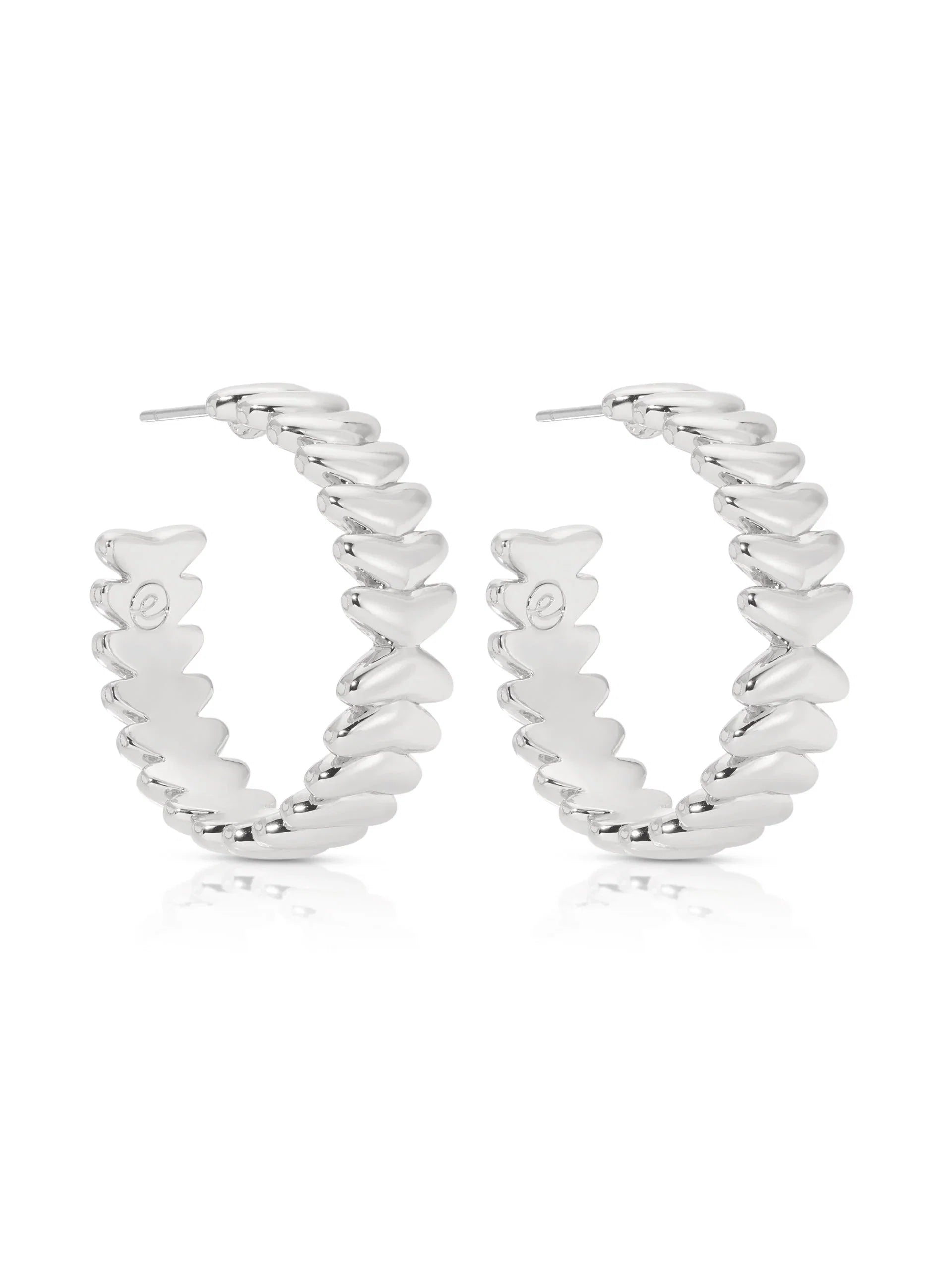 Medium Metal Moderna Hoops