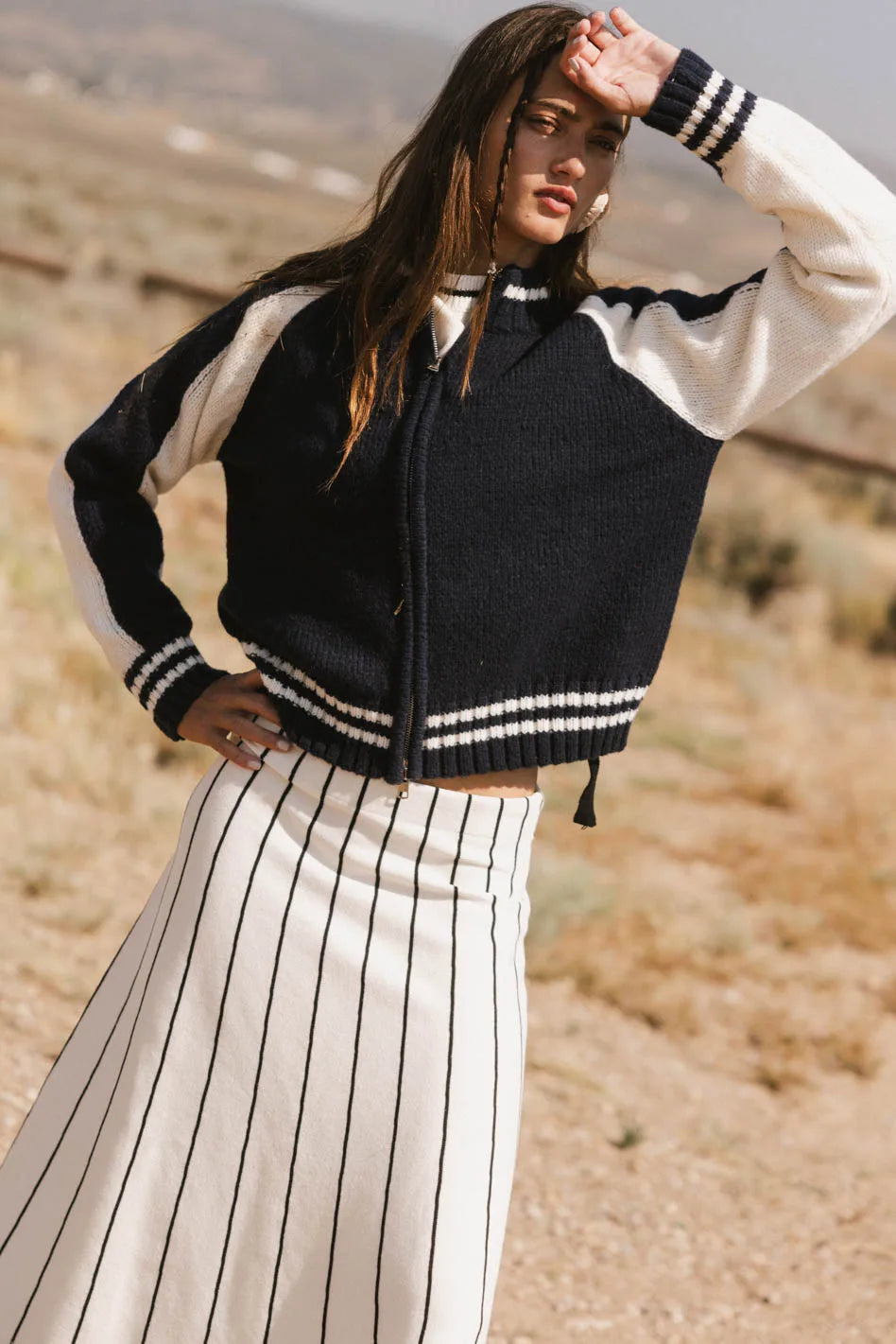 Sebastian Knit Jacket in Navy FINAL SALE