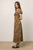 Meradith Leopard Print Midi Dress FINAL SALE