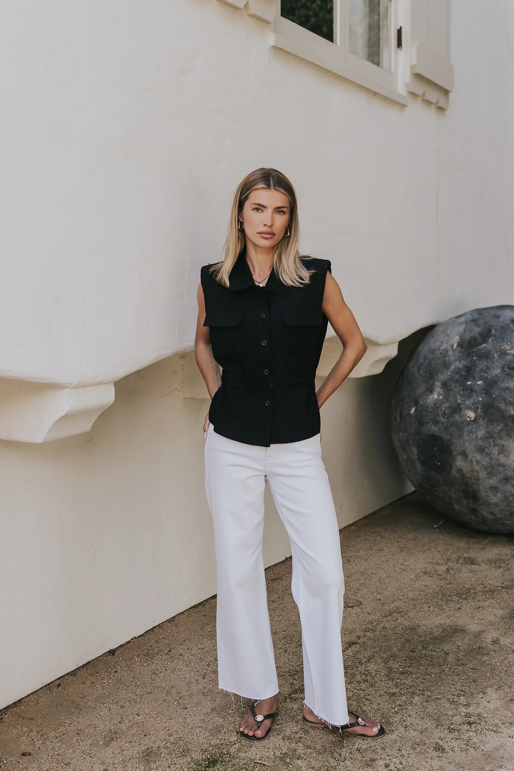 Karlie Button Up in Black