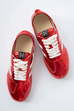 Polly Sneakers in Metallic Red FINAL SALE