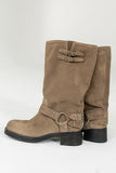 Steve Madden Astor Moto Boot in Taupe Suede FINAL SALE