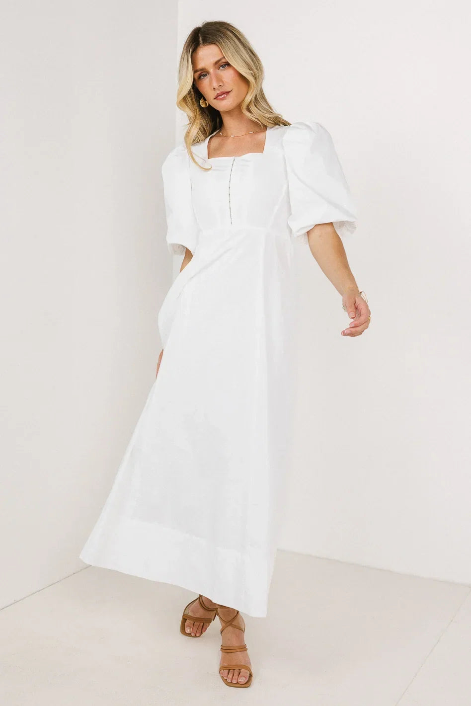 Cassia Corset Dress in Ivory FINAL SALE