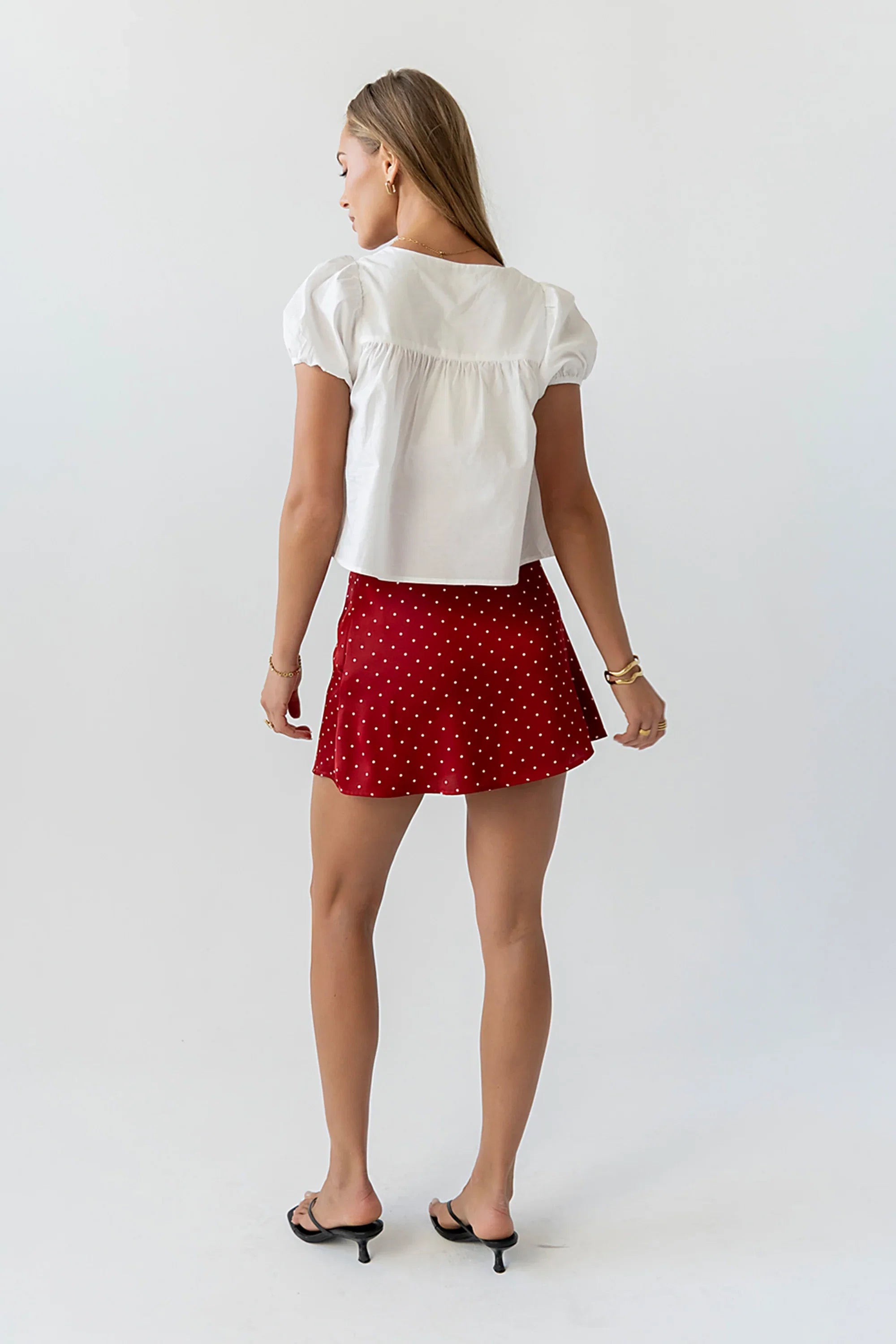 Joanna Polka Dot Mini Skirt