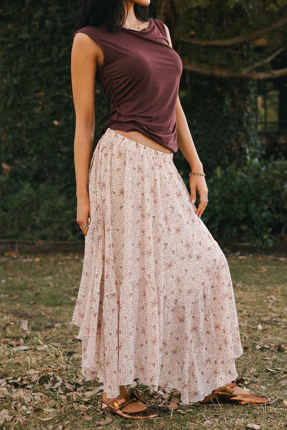 Joanna Floral Midi Skirt FINAL SALE