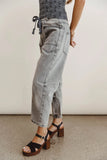Jocelyn Barrel Jeans in Grey FINAL SALE