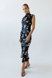 Carson Floral Maxi Dress in Black FINAL SALE
