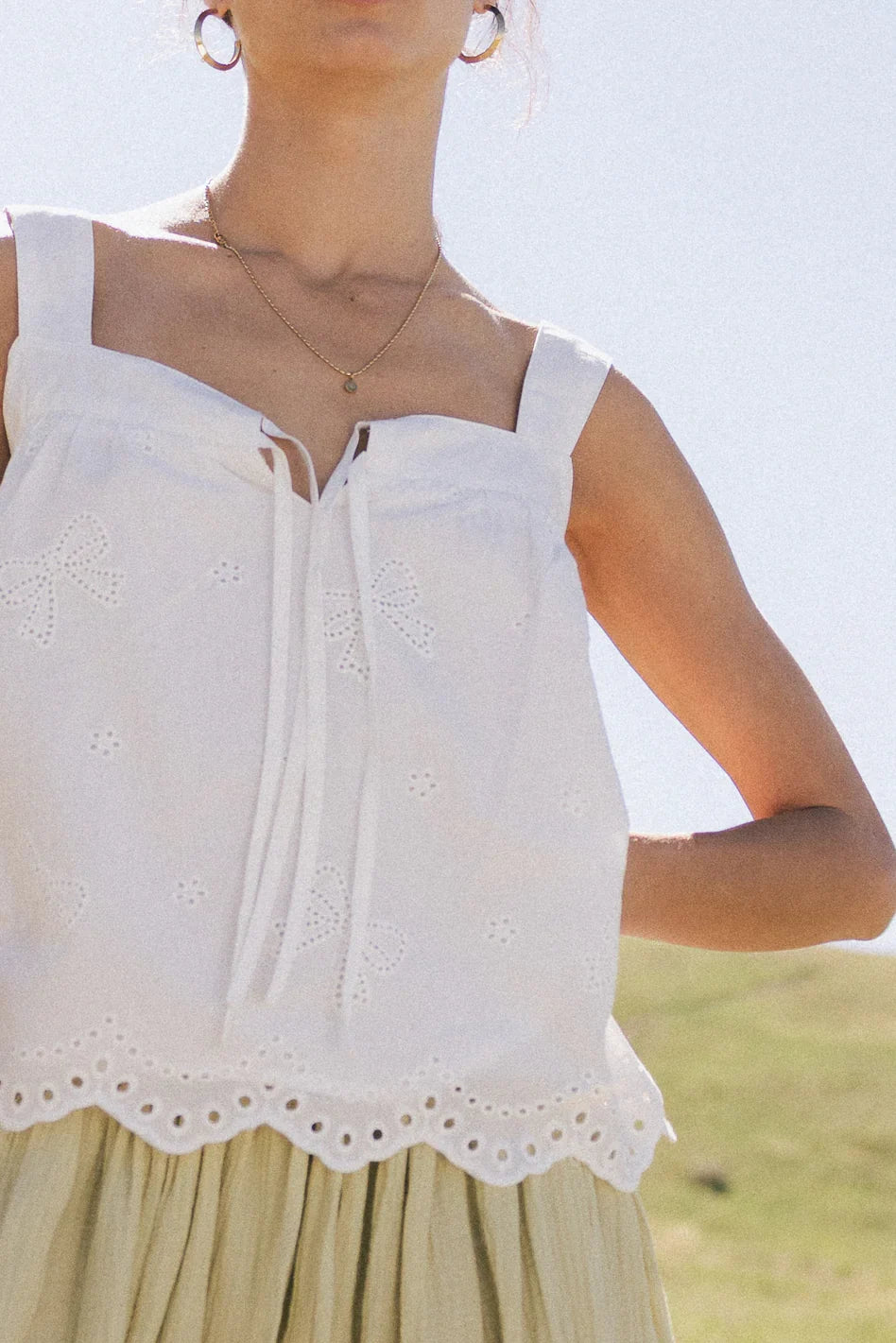 Cecily Bow Tank FINAL SALE