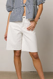Lydia Bermuda Shorts in White