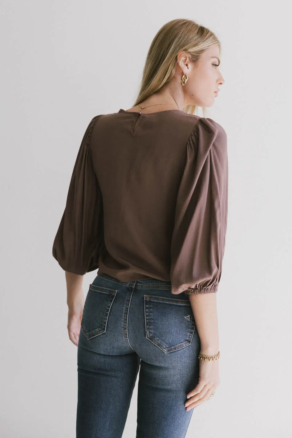 Nadine Blouse in Mauve FINAL SALE