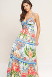 FRESH BOTANICAL MULTI FLORAL MAXI DRESS