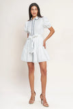 A LITTLE BIT LOVELY WHITE MINI DRESS