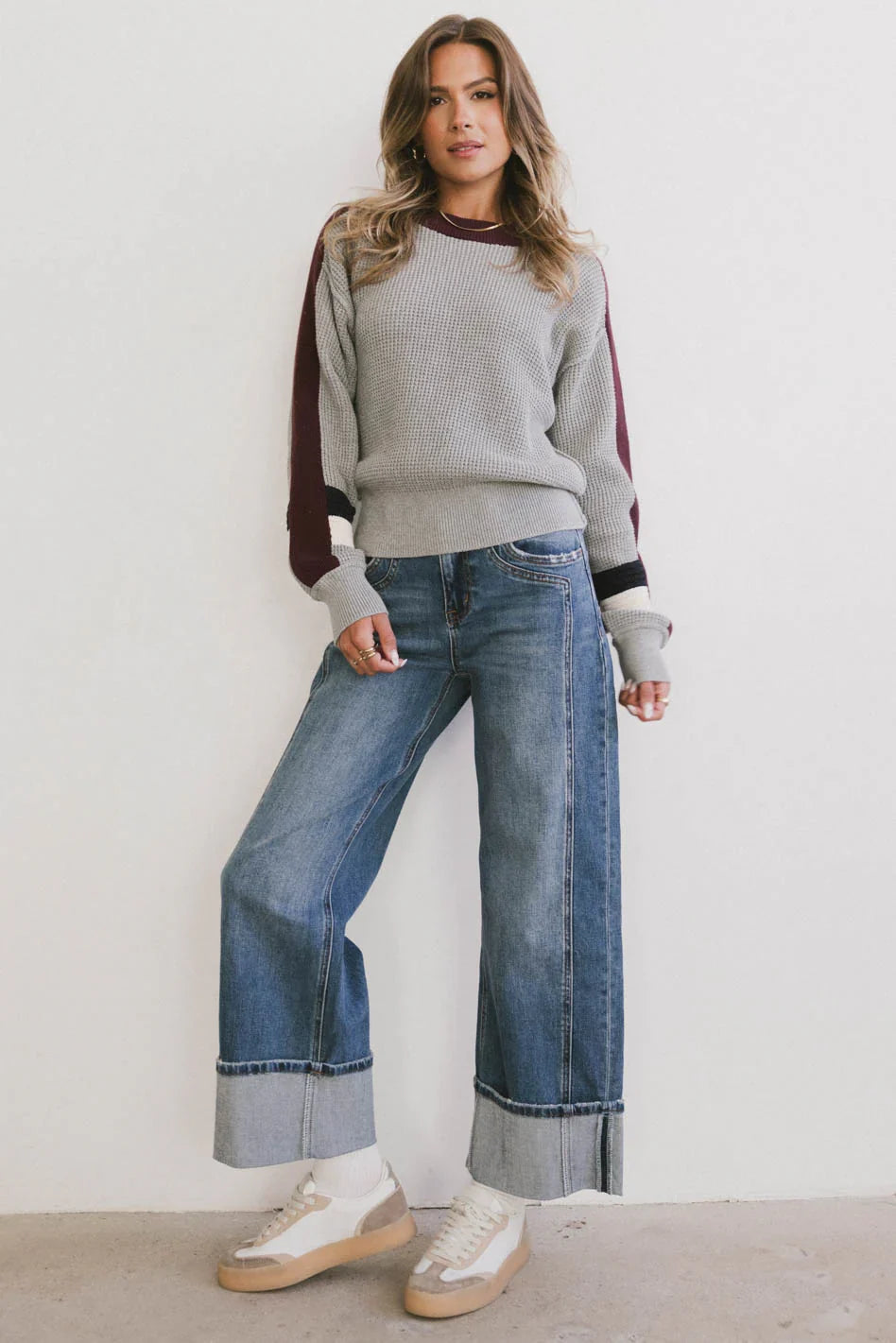 Rochelle Sweater in Grey FINAL SALE