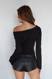 Naya Faux Leather Micro Shorts