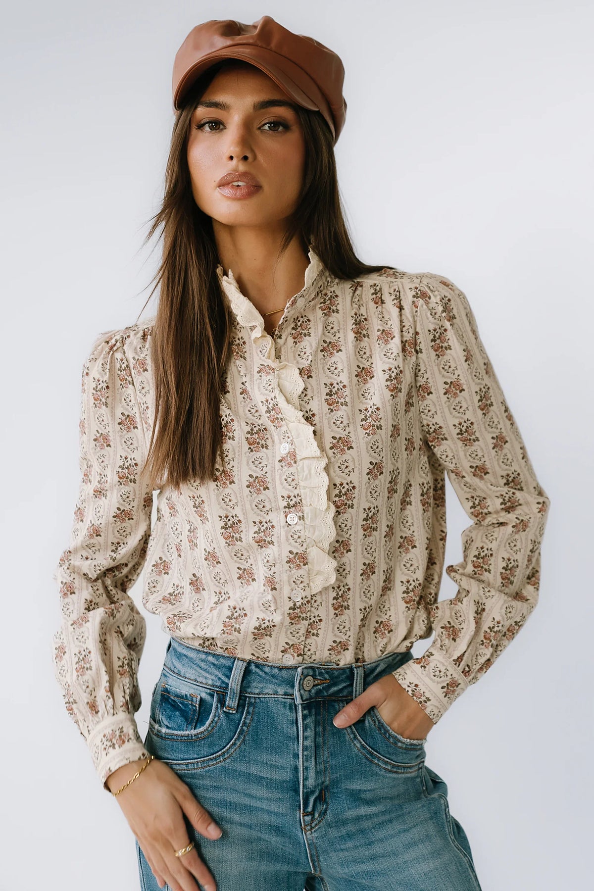 Markel Lace Trim Blouse FINAL SALE