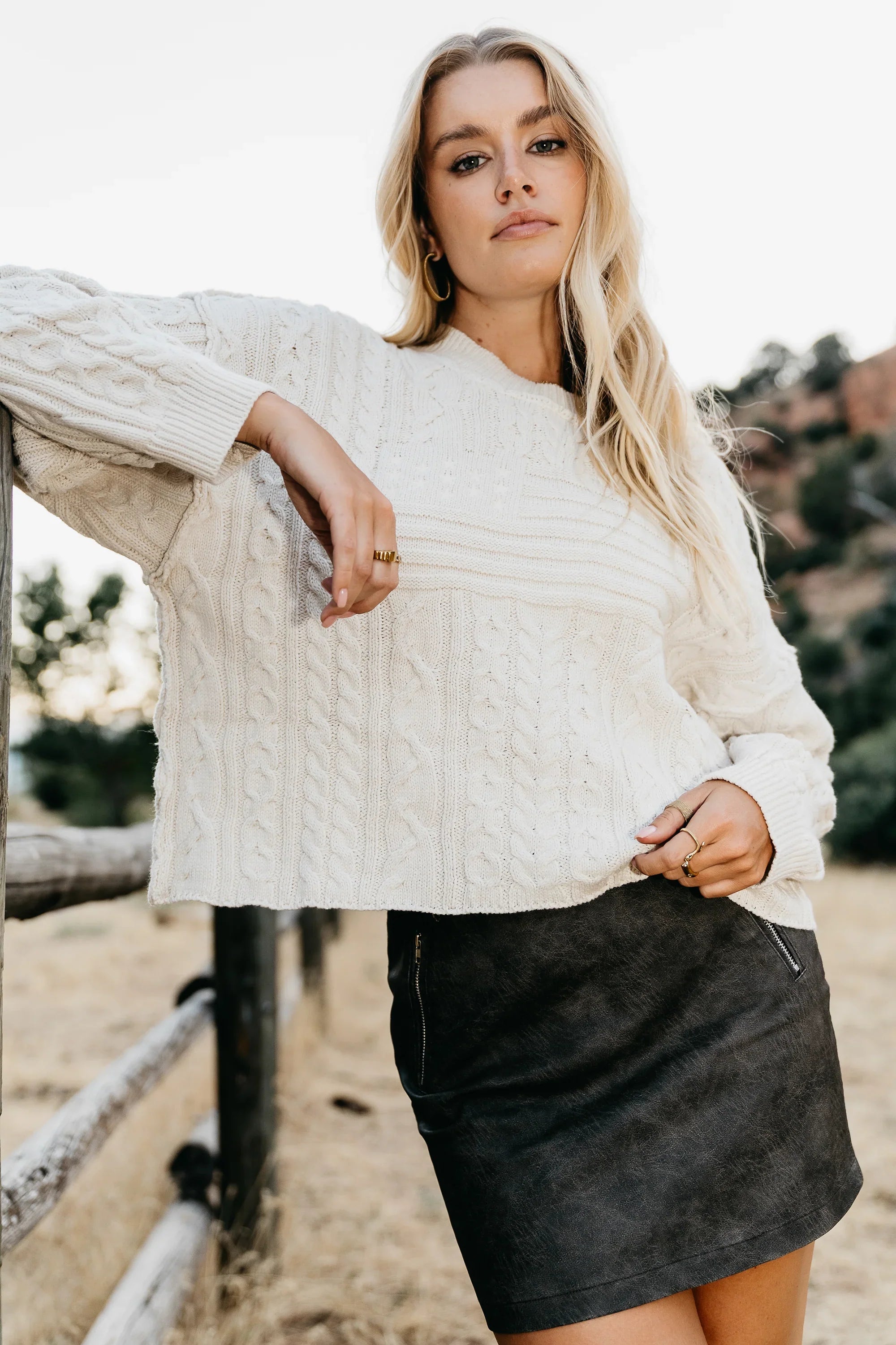Scout Cable Knit Sweater FINAL SALE