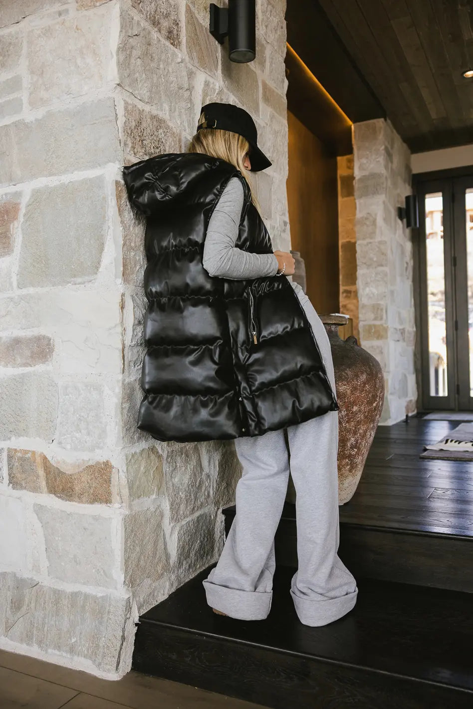 Layla Puffer Vest in Black FINAL SALE