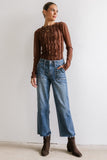 Marie Sheer Top in Brown FINAL SALE
