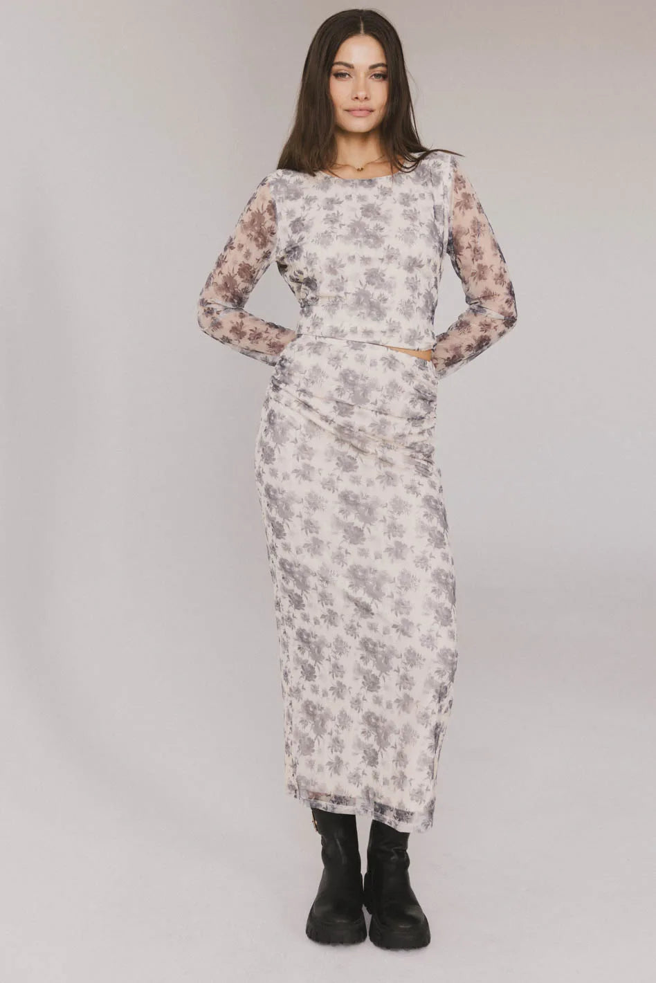 Kenna Mesh Maxi Skirt FINAL SALE