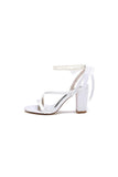 Pearl Open Toe Ankle Strap High Heels