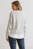 Marcel Knit Sweater in Grey FINAL SALE