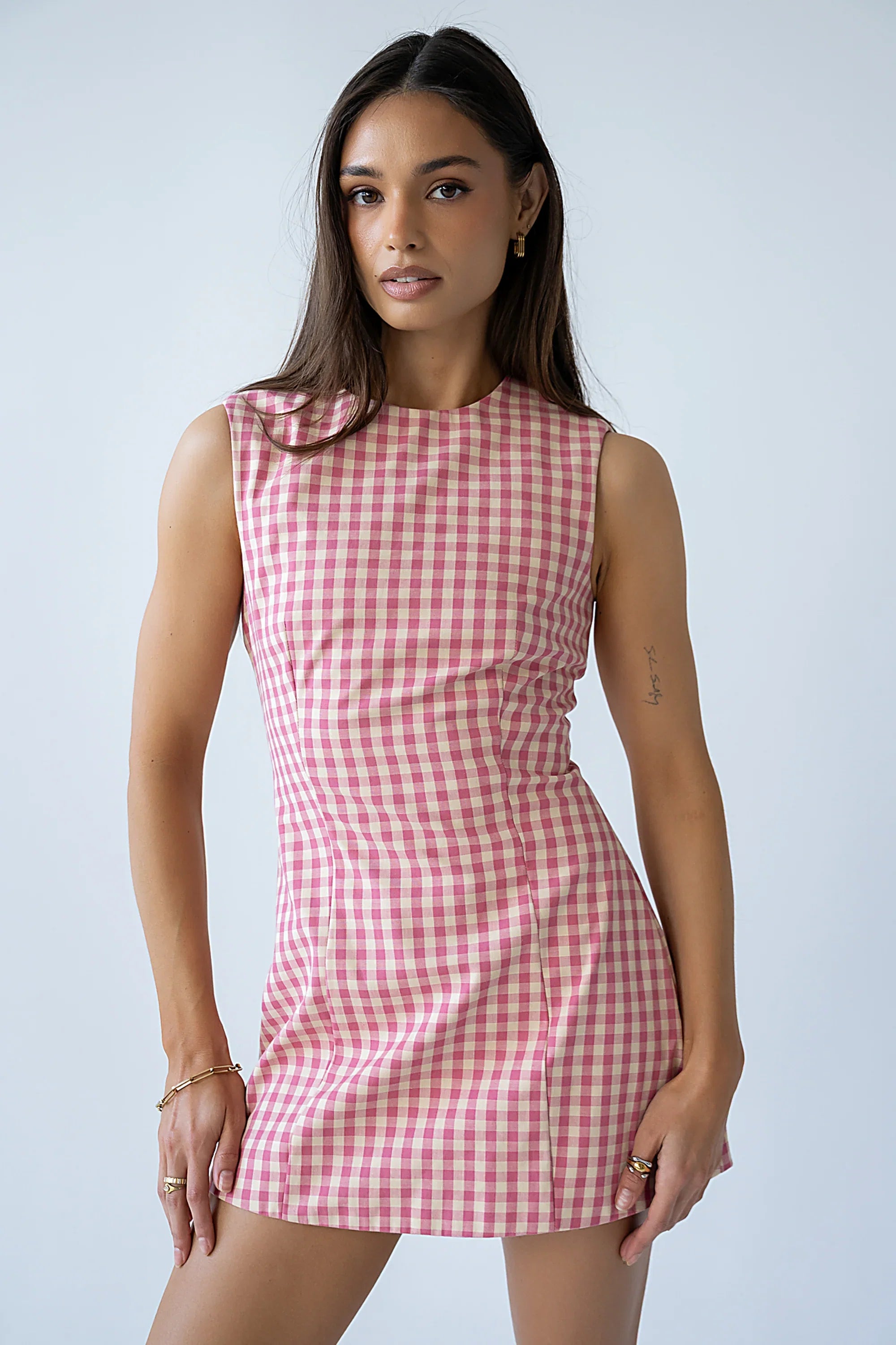Brecken Gingham Mini Dress FINAL SALE