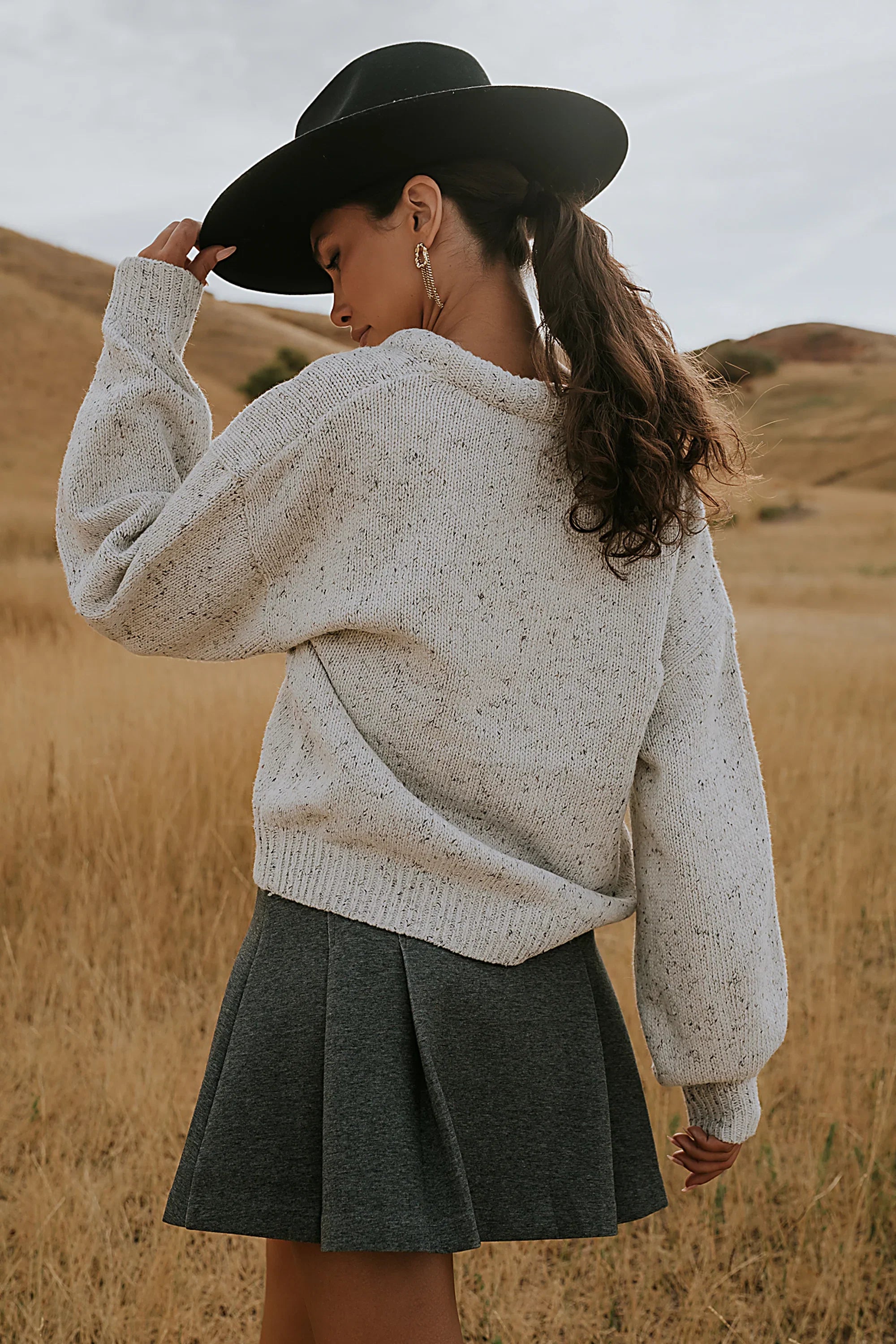Fern Relaxed Sweater in Ivory