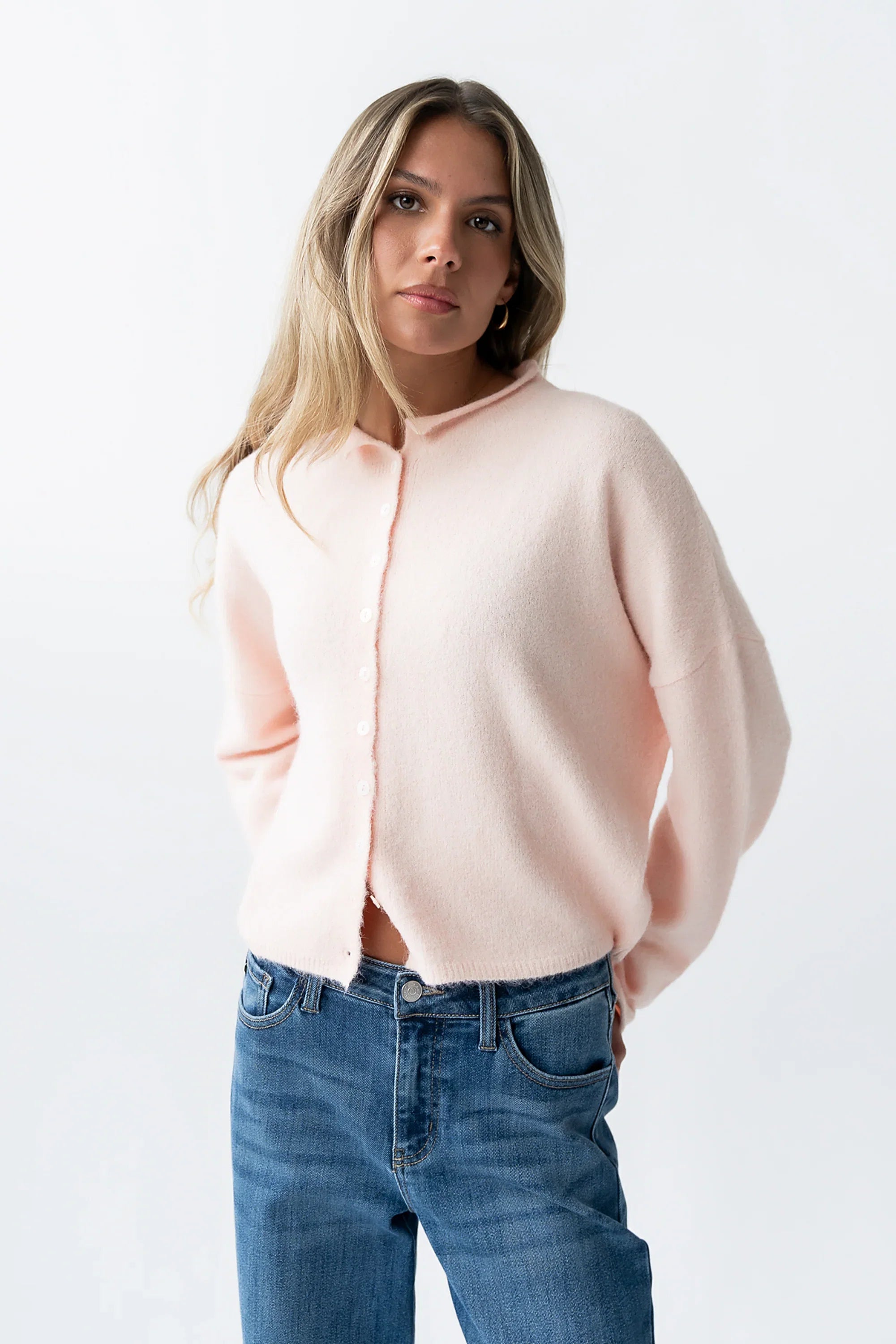 Maci Cardigan in Pink