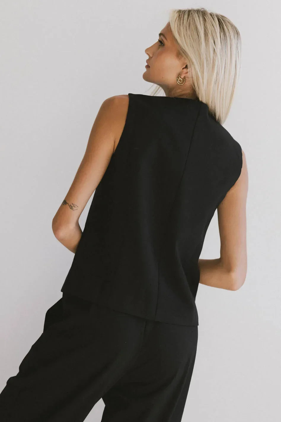 Eslyn Oversized Vest in Black FINAL SALE