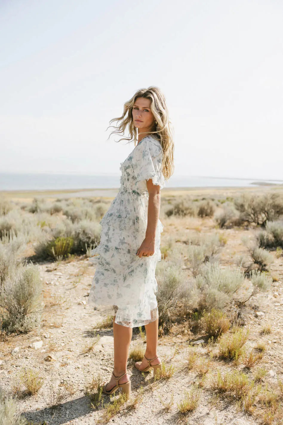 She Gets The Flowers Midi Dress FINAL SALE