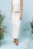 Opal Textured Skirt in Ivory