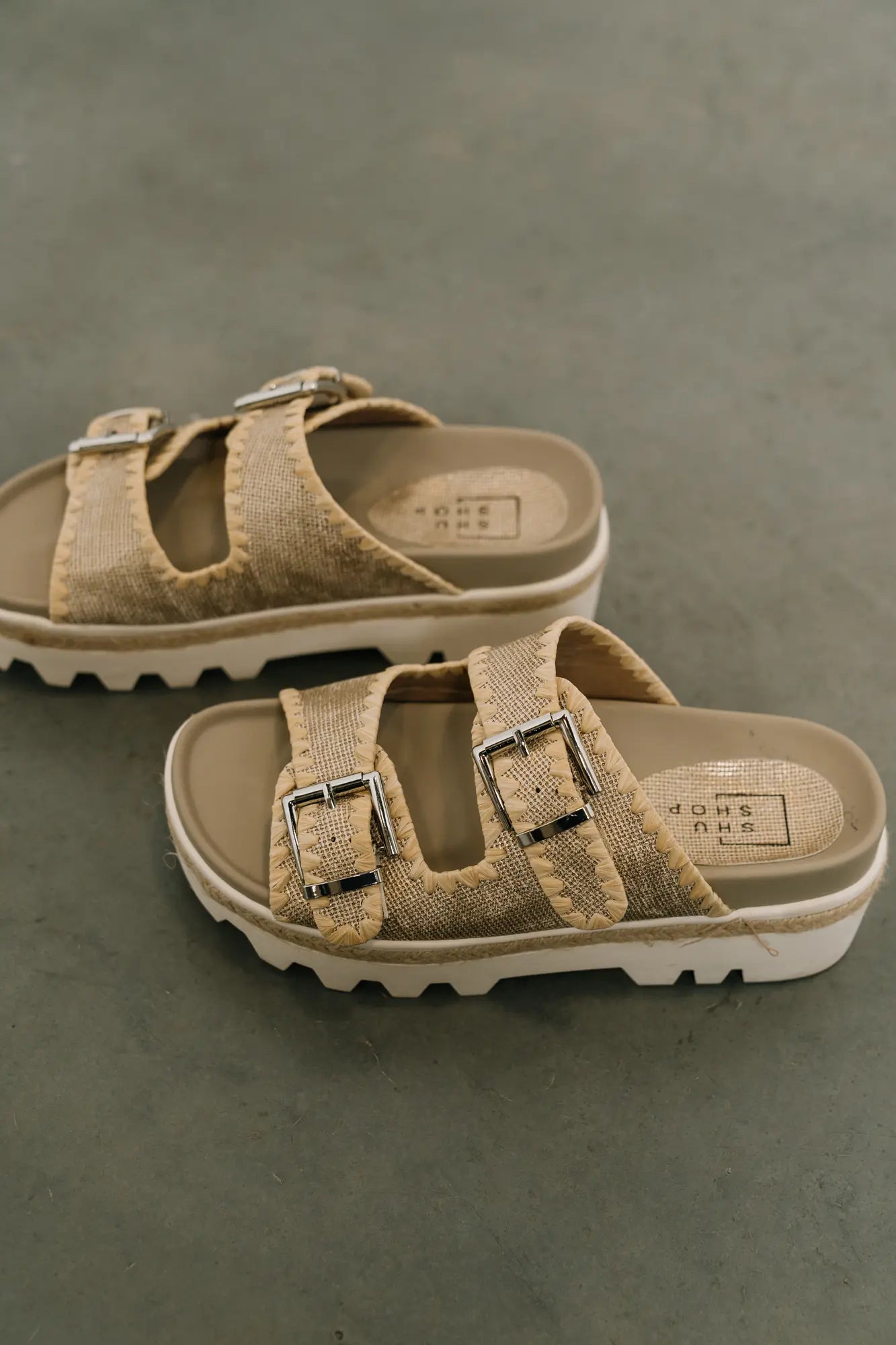 Laura Woven Sandals in Gold FINAL SALE