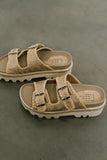 Laura Woven Sandals in Gold FINAL SALE