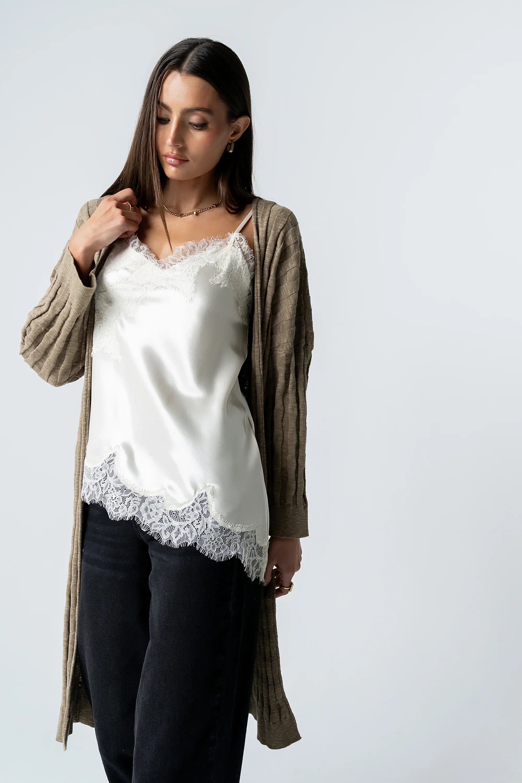 Marlie Asymmetrical Top in Cream