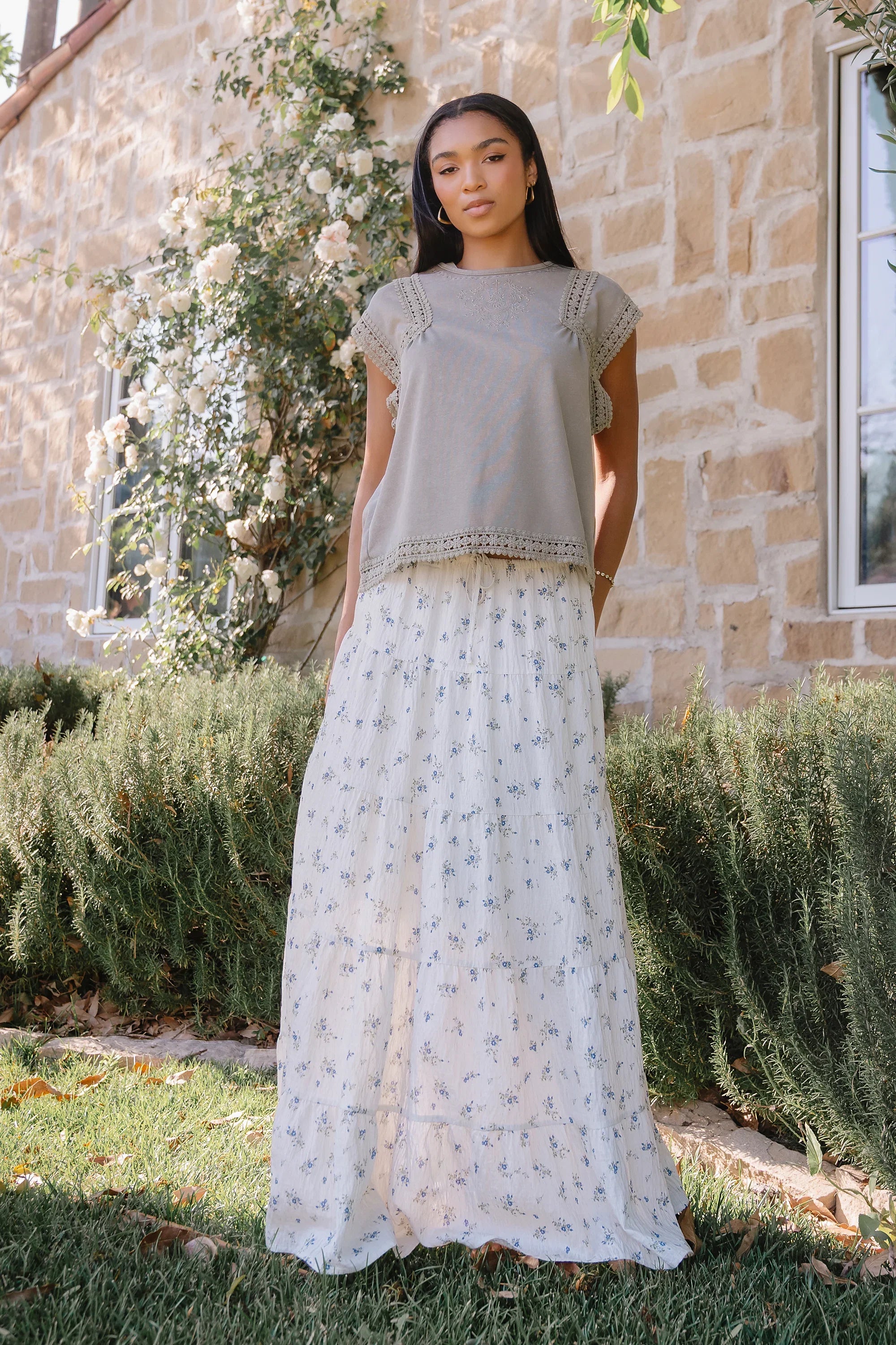Jordie Floral Maxi Skirt